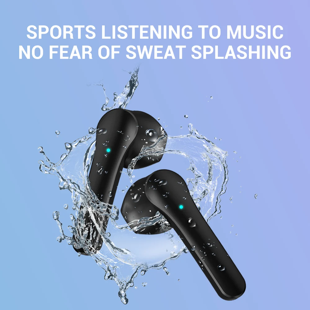 BlueTronix TWS Bluetooth Earphones with Microphone Touch Control Wireless Headsets HIFI Mini In Ear Earbuds Sport Running HDCall
