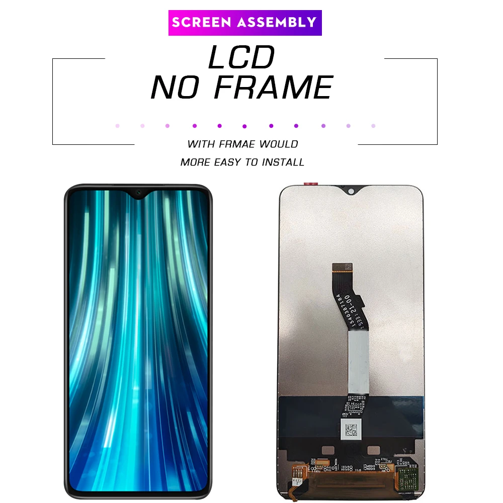 ЖК дисплей для Xiaomi Redmi Note 8 Pro FHD с рамкой дигитайзер экран Замена pro экран|Экраны