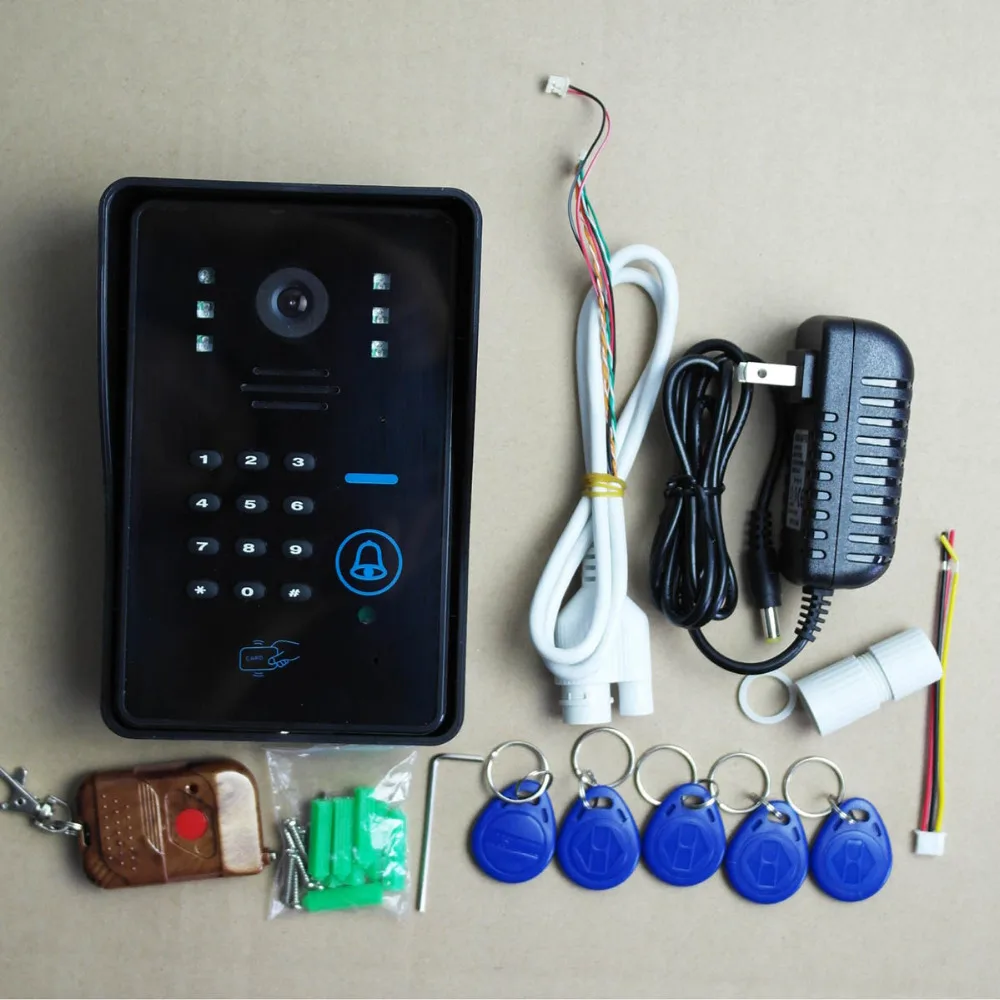 Новый беспроводной Wifi IP дверной звонок камера RFID пароль видео дверной звонок Домофон Система ночного видения система контроля доступа