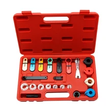 22 Pcs Vehicle-mounted Air-conditioning Oil Pipe Quick Joint Disassembly Group Fuel Pipe Remover Refrigerant Tool Set
