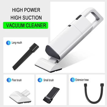 

New Powerful Cordless Car Vacuum Cleaner Portable Handheld 120W Cordless Wet Dry Use Rechargeable Home Car Vacuum Cleaner tool