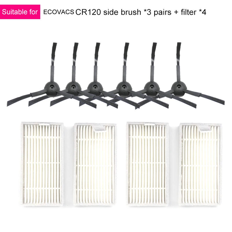 Фильтр боковая щетка Для Ecovacs Cr130 Cr120 X500 X580 Kk8 Cen540 Cen250 Ml009 chuwi V3 Ilife V5 V3 + V5Pro пылесос Запчасти