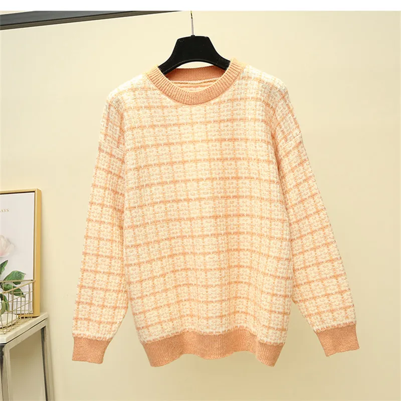 All Match Korea Female Casual O-Neck Warm Loose Knitted Sweater Pullover Autumn Knitwear Sueter Mujer Long Sleeve Women New 2019 | Женская