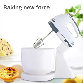

Multifunctional Cream Blender Stainless Steel Bowl Electric Beater Table 7speed Kitchen Food Stand Mixer Egg Whisk Maker Machine