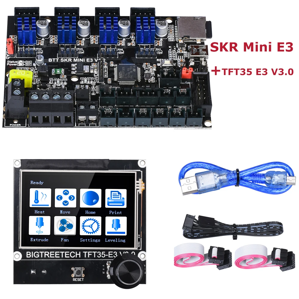 Tela de Toque Tmc2209 + Tft35-e3 Peças da Impressora para Ender-3 Bigtreetech Mini 32bit Placa Integrada V3.0 3d Cr-10 Skr e3 V1.2 - Imagem 2