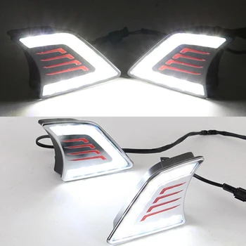 

CSCSNL 1 Pair LED DRL Daytime Running Light Daylight Waterproof Signal lamp car-Styling For Toyota Hilux Vigo 2012 2013 2014