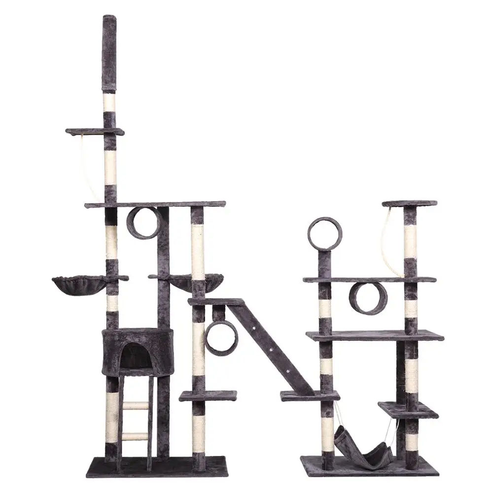Large Deluxe Multilevel Cat Tree Tower Pet Activity Play House With