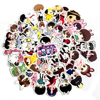 

BTS Adhesive Paper Mixed 40 Pieces Motorcycle Car Waterproof Removable Travel Trolley Stickers Graffiti Stickers