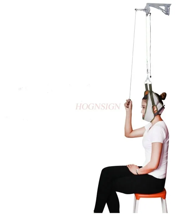 Large force traction door suspension cervical traction frame hanging cervical vertebra tractor chair home spondylosis