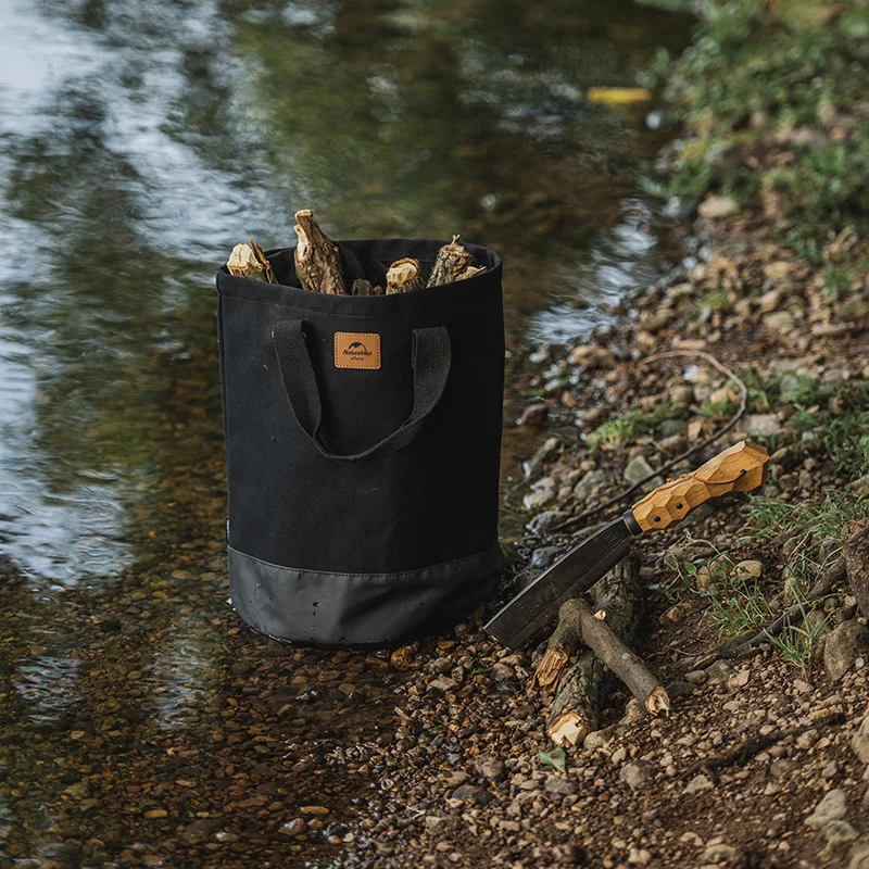 Naturehike Outdoor Firewood Bucket Storage Bag Waterproof Sundries Bag Tear-resistant Firewood Storage Camping Accessory