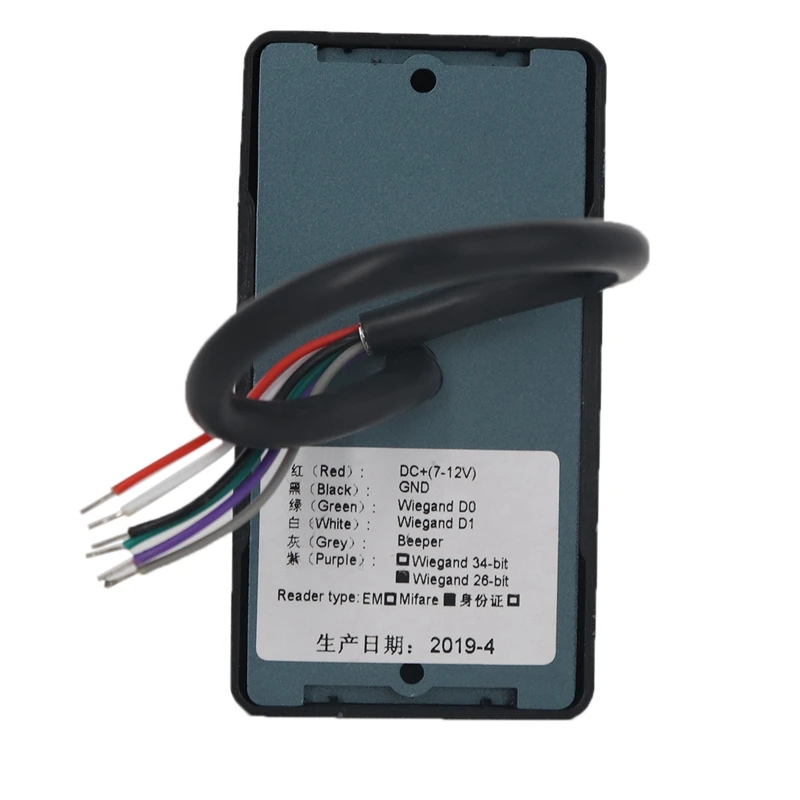 Водонепроницаемый 125 кГц RFID считыватель карт 26 34 кард-ридер светодиодный индикатор Безопасности RFID EM ID кард-ридер контроля доступа