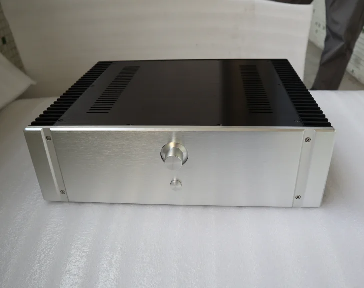 4313 Full aluminum DIY chassis power amplifier chassis class A enclosure PSU box side heatsink 430*130*361mm