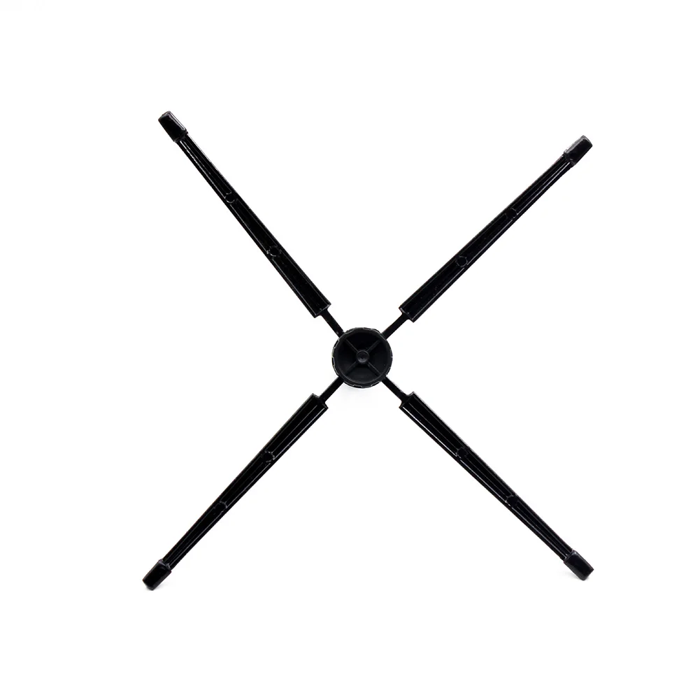 Durable Folding Holder Practical Black Flute Stand Stable Compact Plastic Musical Instrument Accessory Portable 4 Legs Bracket