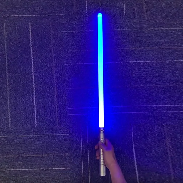 75cm Lightsaber RGB 7 Colors Change Metal Handle Laser Sword Heavy Dueling Sound Light Collision discoloration Cosplay  Props 1