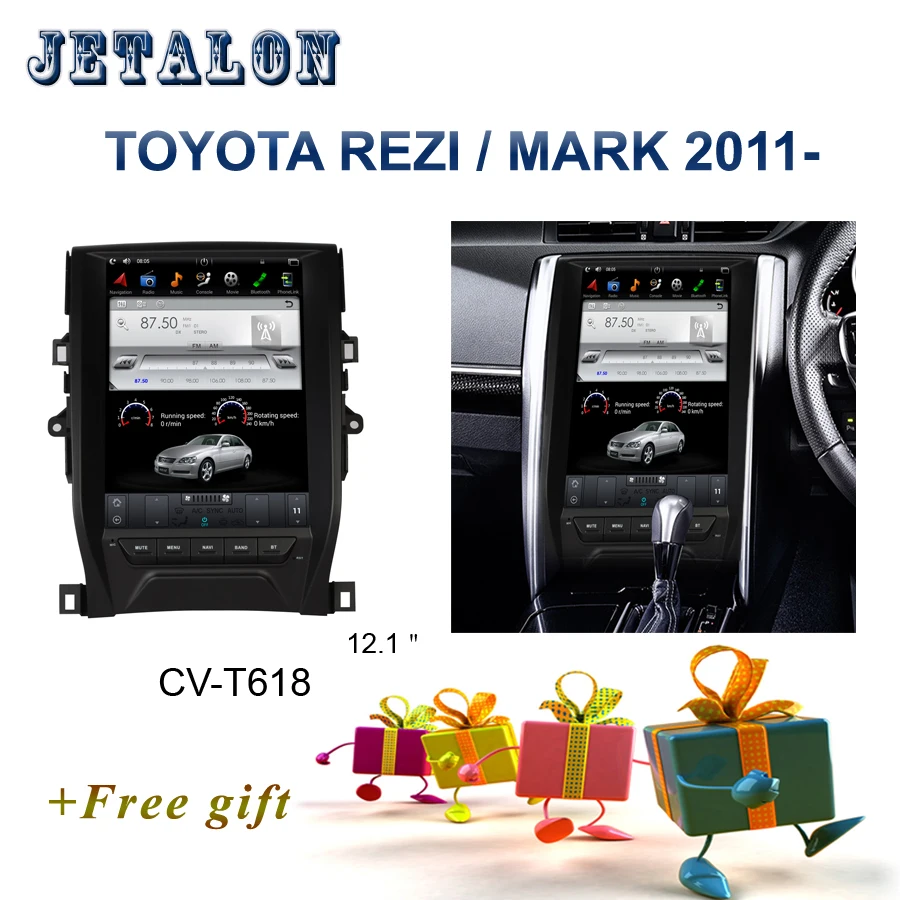 PX6 Смарт 12," ips экран Tesla навигация для TOYOTA Rezi Mark 2011 Android автомобильный Радио плеер gps видео рекордер Автомобильный мультимедийный
