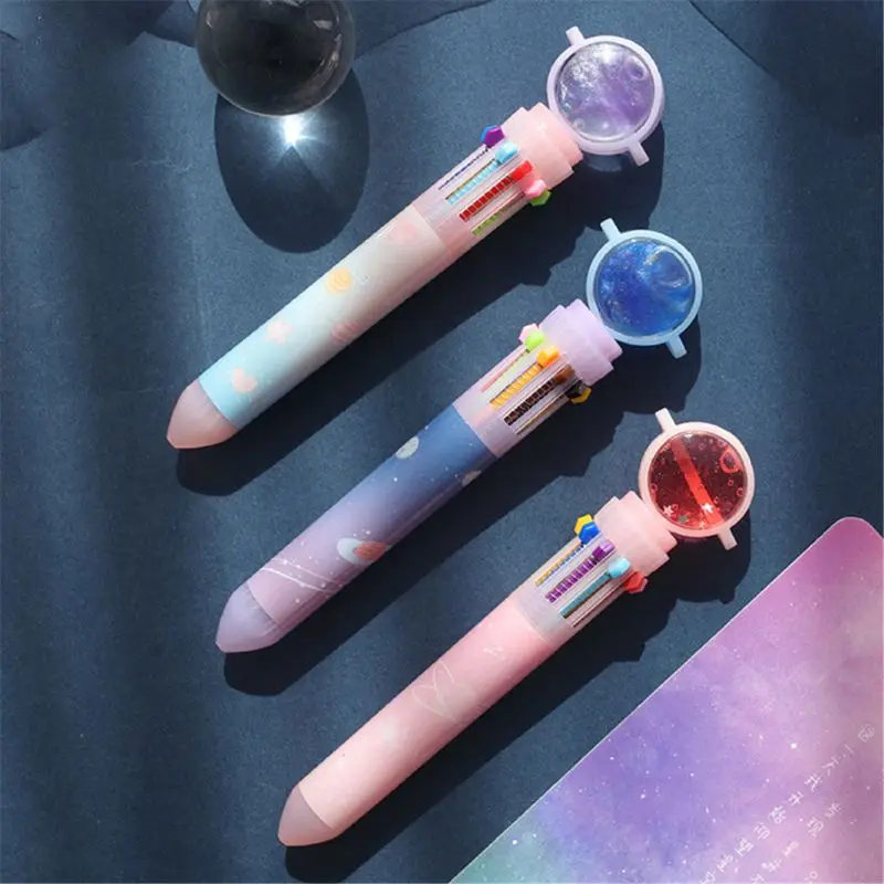 

Star Ten Colors Ball Pen School Supplies Office Stationery Kids Gift