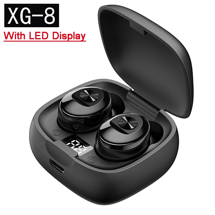XG-8 Black QCR XG8 TWS Bluetooth 5,0 наушники стерео беспроводные Earbus 8D HIFI Звук спортивные наушники Handsfree игровая гарнитура - Цвет: XG-8 Black