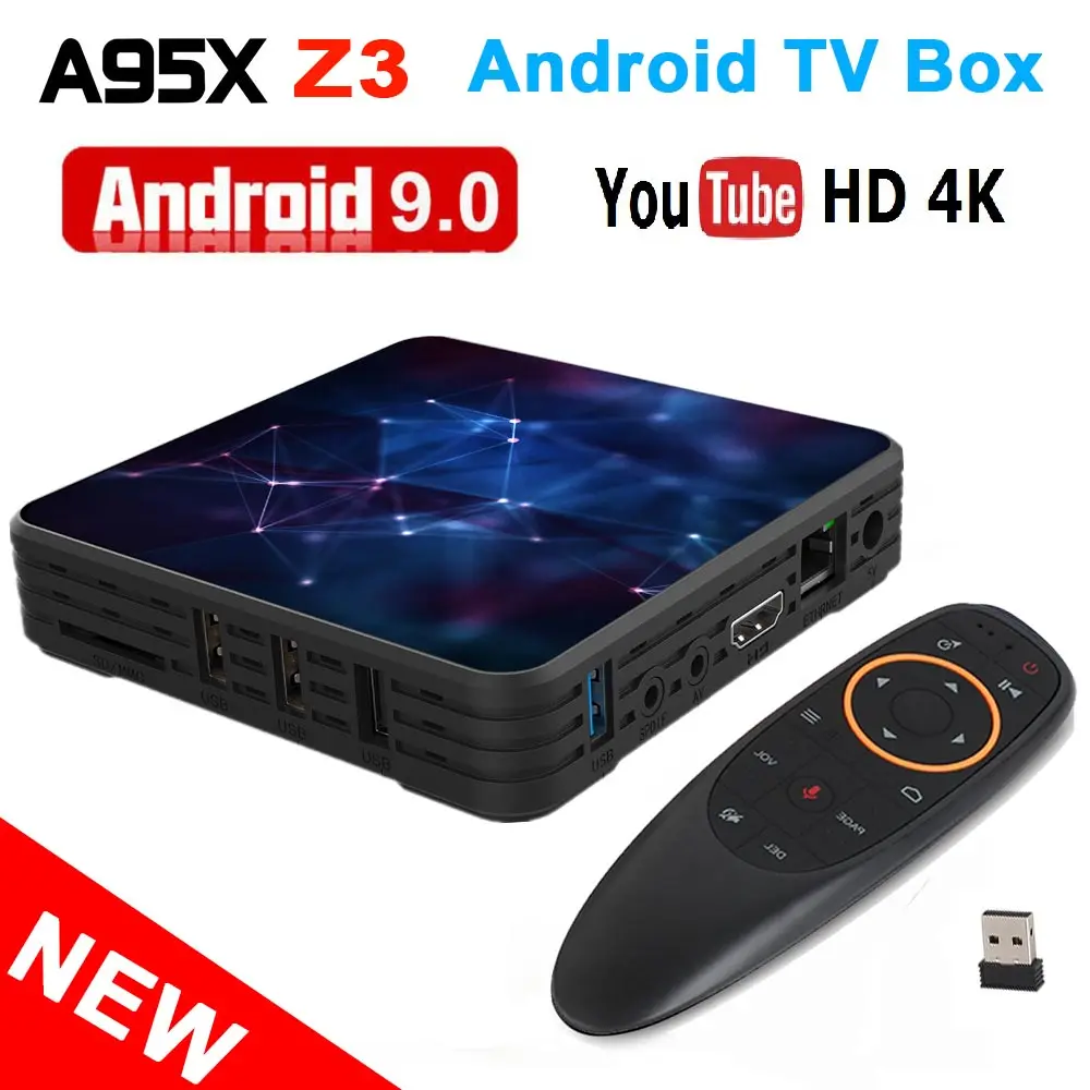 Приставка Смарт ТВ A95X Z3 Android 9 0 4 + 64 ГБ USB 3 0|ТВ-приставки и медиаплееры| |