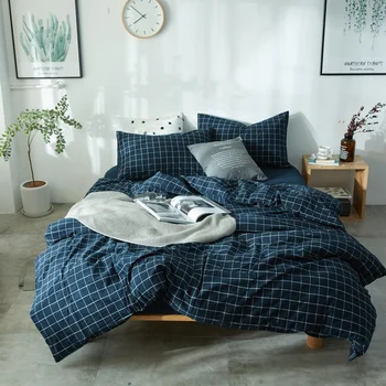 

Cotton Four-piece Bedding Kit Pure Cotton Set Bed Set Set Simple Twill Cotton 4-piece Set King Size Bedding Set BB50CT