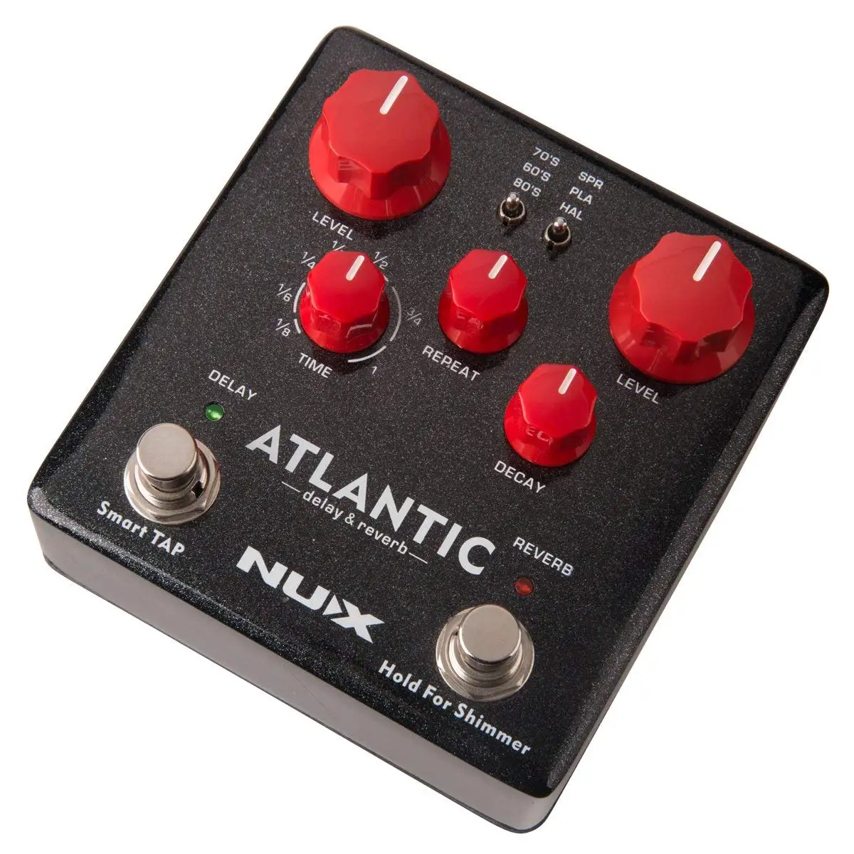NUX Atlantic реверберация задержка гитарная педаль мульти эффекты 3 задержка пластина реверберация мерцающий эффект стерео звук усилитель аксессуары для гитары