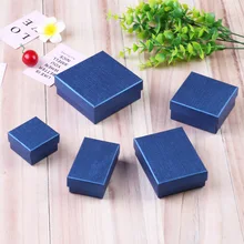 

2022 1PC multiple styles new royal blue ring pendant necklace jewelry box Packaging container Display Tool drawer storage
