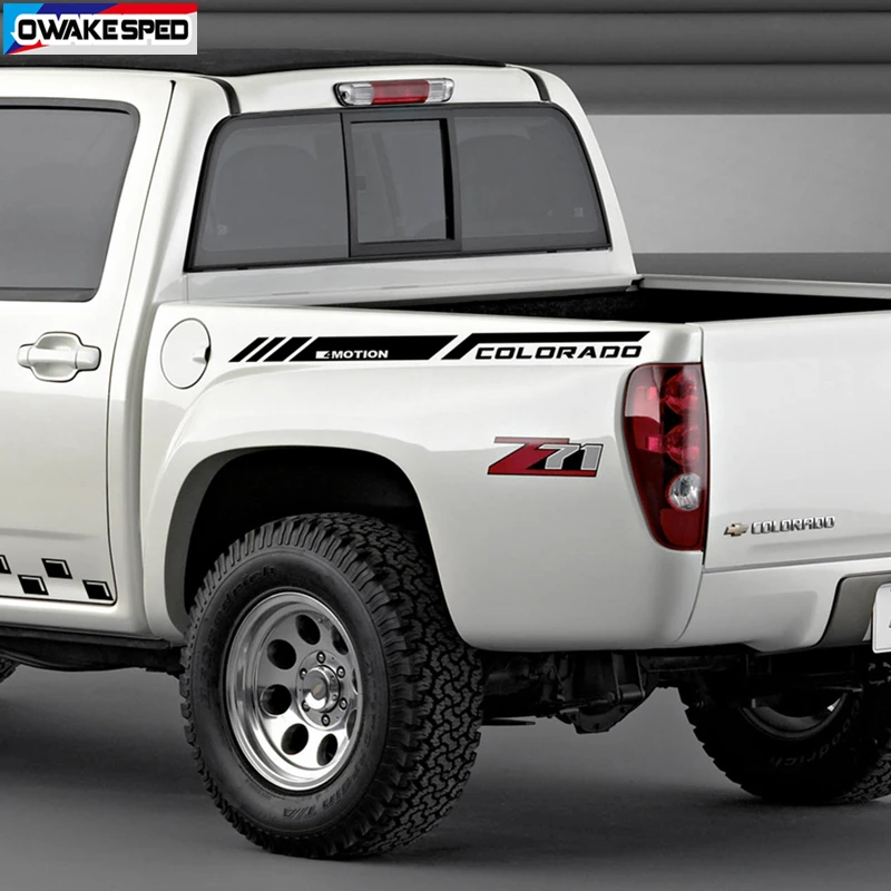 4 Motion Sport Stripes Pickup Trunk Decor Sticker Auto Tail Vinyl Decals OFF ROAD Styling Accessories For-Chevrolet Sonic (3)