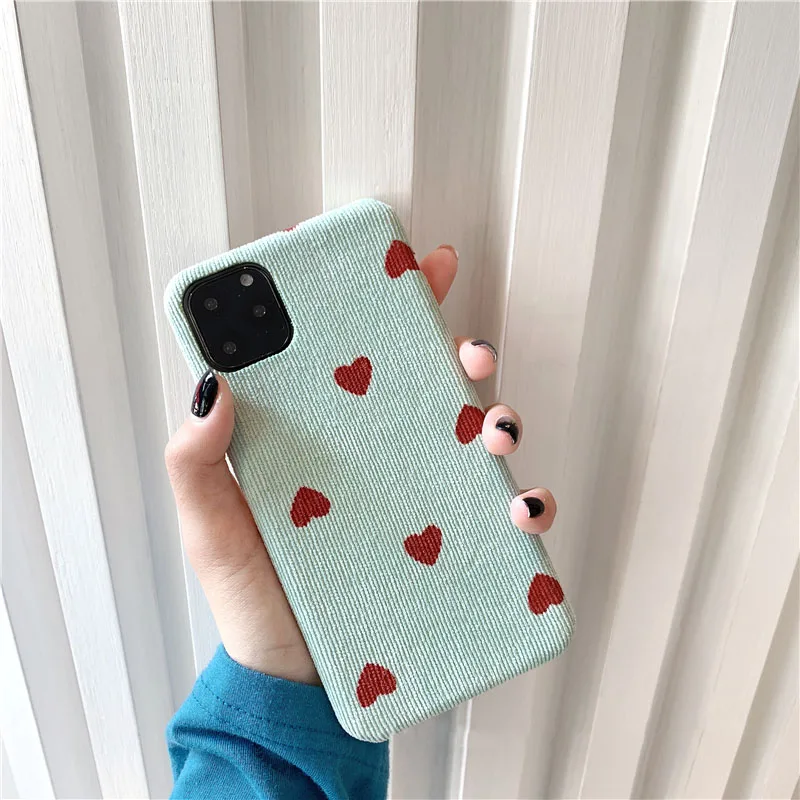 Mint Green GlamPhone чехол вельветовый чехол для телефона с рисунком на тему любви для iPhone11Pro/Max X XS Max XR Мягкий силиконовый чехол для iPhone11 7 8 6 6s Plus чехол - Цвет: Mint Green