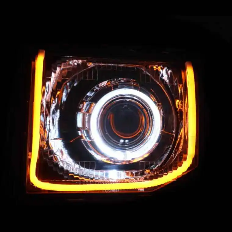 RQXR led Ксенон головной светильник сборки Ангел глаз Противотуманные фары сигнал