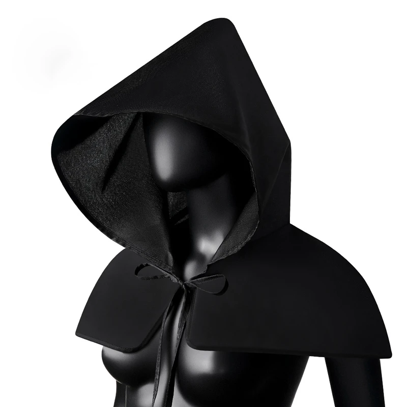 

Halloween Costumes Grim Reaper Cape Prop Plague Doctor Cosplay Steampunk Black Gothic Style Mysterious Hat Cloak Accessories