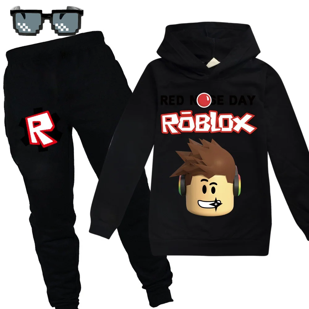 

ROBLOXing Girls Clothes Autumn Long Sleeve Shirts + Pants boy Suits Children Clothing Sets Kids Clothes Teen 4 -7 8 9 10 12 14T