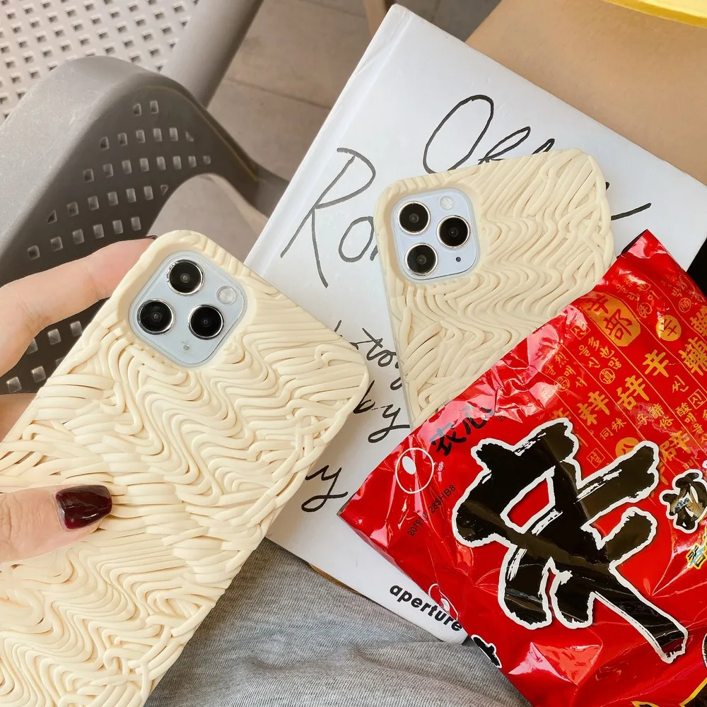 

3D effect Shin Ramen phone For iPhone 11 pro max case For iphone X XR XS MAX Back cover 7 8 6splus Same style for men and women