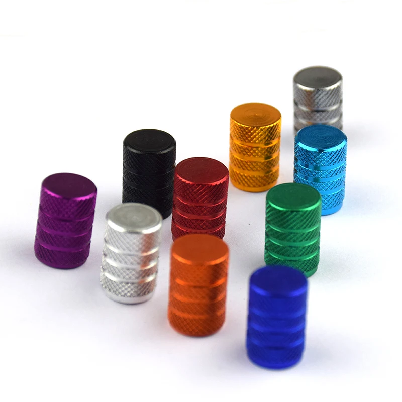 4PCS Valve Caps Universal Dustproof Aluminium Alloy Bicycle Valve Stem Cap Wheel Tire cap Cover Car Truck Tube Bike Accessories