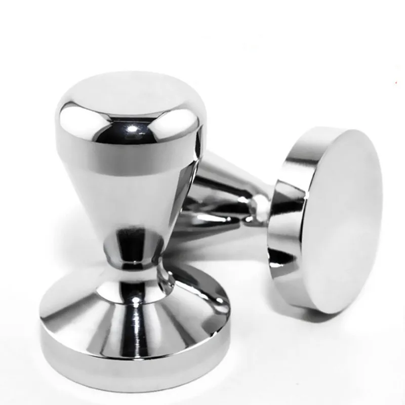 

51mm Solid Stainless Steel Heavy Flat Plated Base Coffee Tamper for Espresso DIY Manual Coffee Bean Mill Press Coffee Grinder