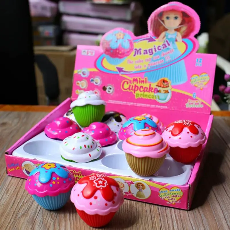 Мини милый пирожное кукла игрушка кекс принцесса Дети трансформируются Ароматические девушки забавные игры сюрприз подарки на день рождения
