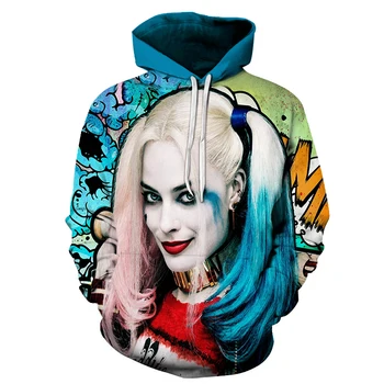 

2020 Fall Winter New Fashion Cosplay Horror Clown Uniform 3D Print Horror Clown Beauty Sweatshirt Unisex Halloween Casual Hoodie