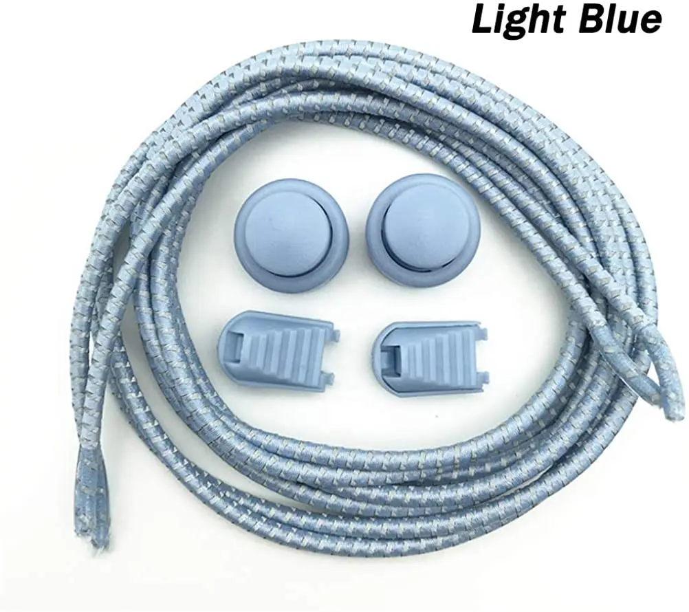 1 Paar farbige, runde Schnürsenkel mit elastischem Kunststoffverschluss, ideal zum Wandern und für Sport, zum einfachen Anziehen, für Erwachsene und Kinder, Schuhzubehör, Gummiband. – Detail 17