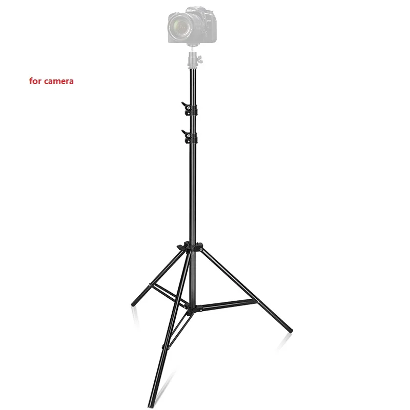Складной светильник-штатив SAMTIAN, 2 м, черный, кольцевой светильник для камеры, видео светильник, складная подставка