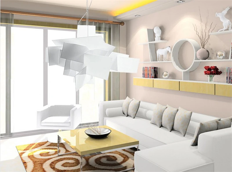 Современные подвесные светильники Foscarini, подвесные лампы, белые акриловые лампы, скандинавские креативные светильники для столовой, светодиодный светильник для домашнего декора