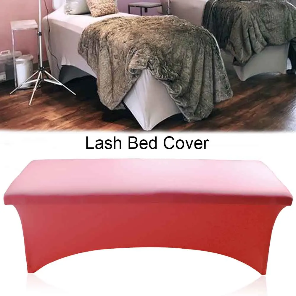 

Lash Bed Cover Sheet Eyelash Eyelashes 6 Ft Table Cover Grafting Special Cosmetic Salon Rectangular Spandex Tight Fit Makeup Too