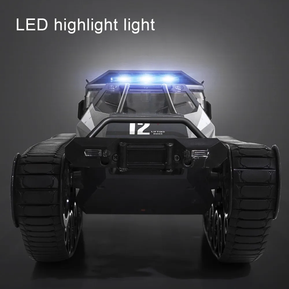  2.4G RC Tank four-wheel Large Military Truck 1:12 Big Size Simulation Tank Drive High-speed Drift T