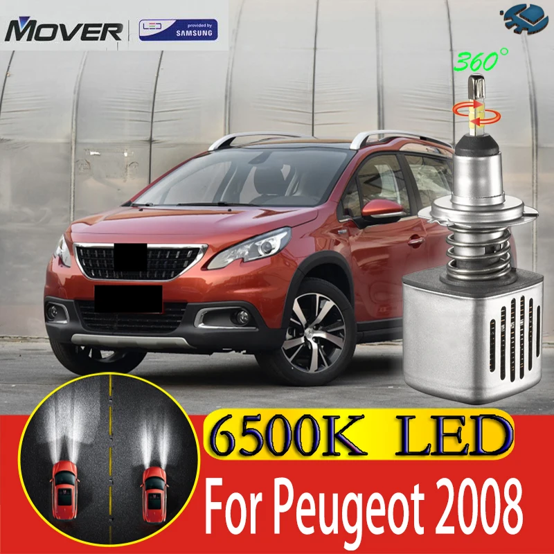 

Car Headlight Bulbs LED Provided By SAMSUNG For Peugeot 2008 LED Car 6500K White Light Auto Headlight 2X