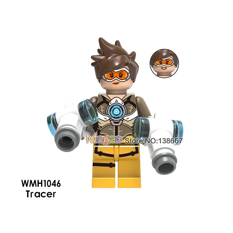 Бургундия 50 шт. строительные блоки D. Va Reinhardt Wilhelm Jesse. Mccree Reaper Soldier76 симада хензо игры игрушки для детей - Цвет: Бургундия