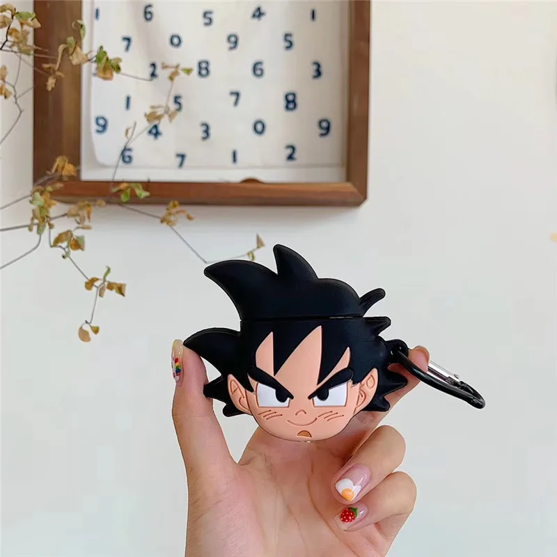 Для AirPod 2 Чехол 3D мультфильм Dragon Ball мягкий силиконовый беспроводной Bluetooth кожухи головных телефонов для Apple Airpods чехол милый чехол Funda