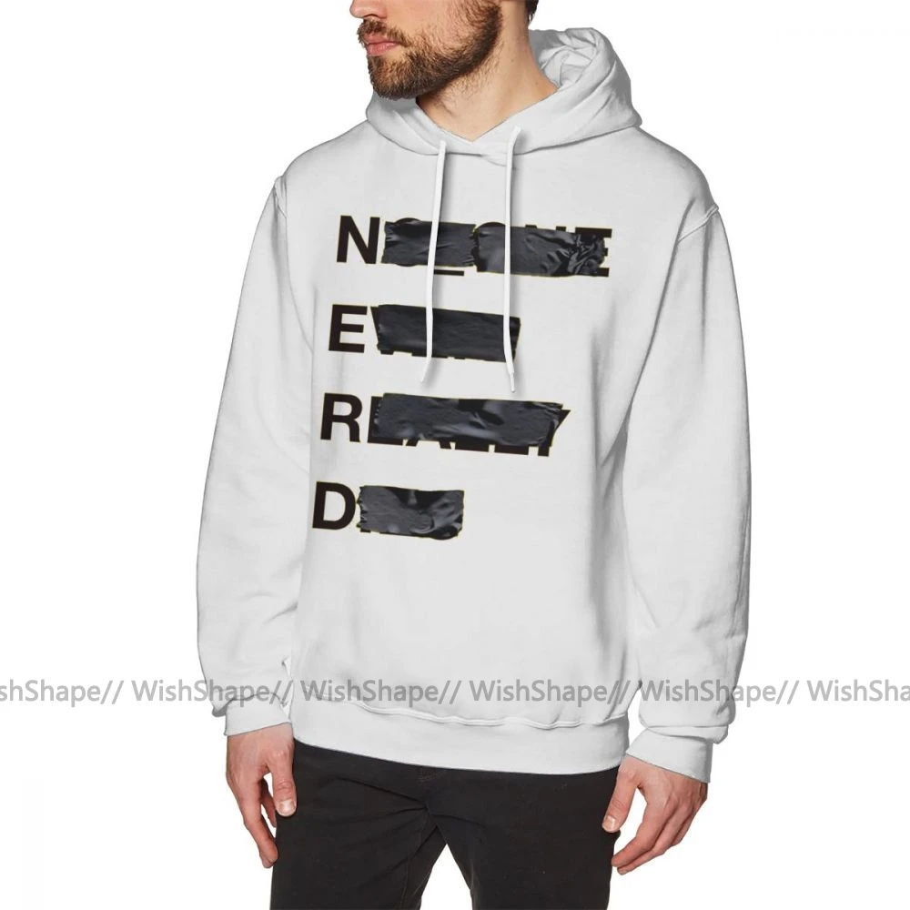 Толстовка с капюшоном Pharrell Williams N E R D Lemon толстовки серый мужской пуловер Толстовка Повседневная XXXL теплая длинная длина уличная хлопковая толстовка - Цвет: White
