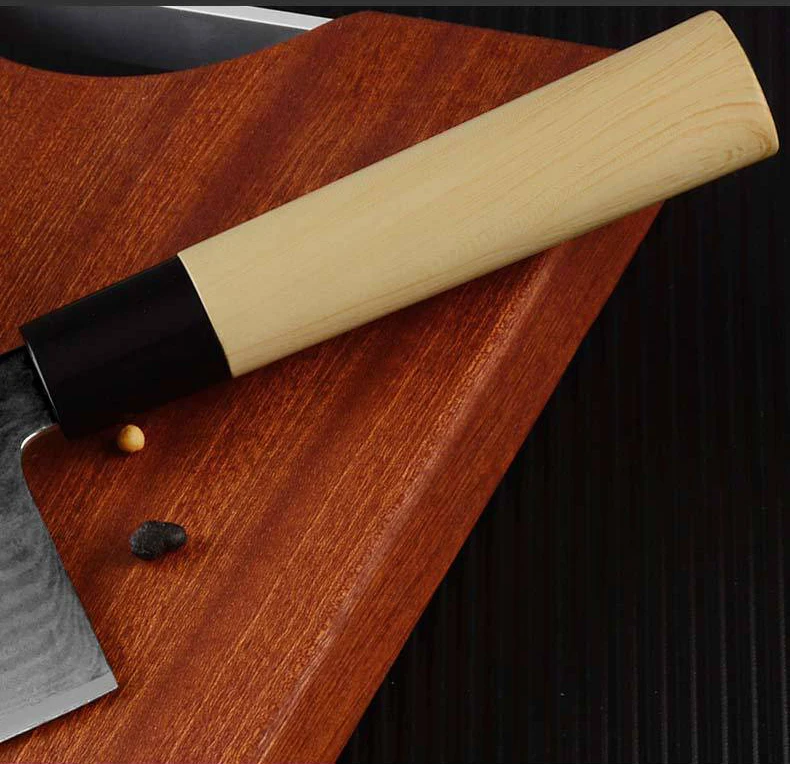 Kitchen Chef Knives 9CR18MOV Damascus Steel Fish&Meat Carving Slicing Nakiri Paring vegetable Knife with Low Price