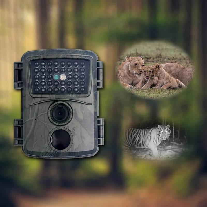 IP54 12MP 1080P 90FOV 0.8s 모션 트리거 IR LED 야간 투시경 카메라, 야생 동물 트레일 PIR 센서 스카우팅 캠 안티-흐림 포토 트랩
