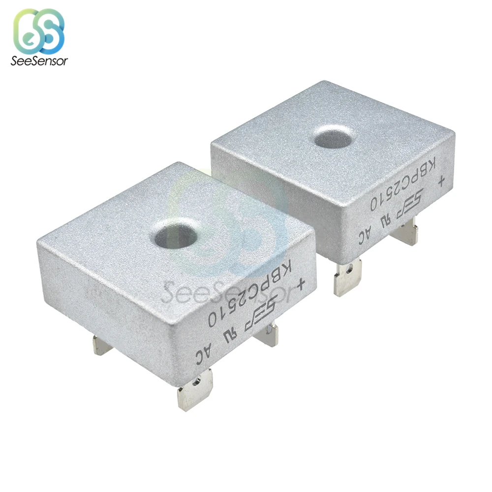 5 шт./лот KBPC5010 KBPC1510 KBPC2510 KBPC3510 GBPC3510 диодный мост выпрямителя 15A 25A 35A 50A 1000V силовой выпрямительный диод