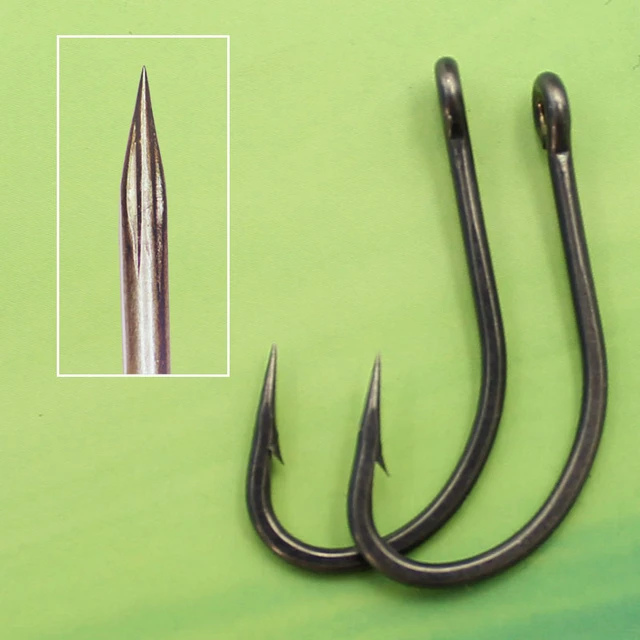 JIGEECARP 30pcs Carp Fishing Hooks Coated FishHooks Carbon Steel Rigging Carp  Hooks Micro Barbed Curve Shank Gripper Hook - AliExpress