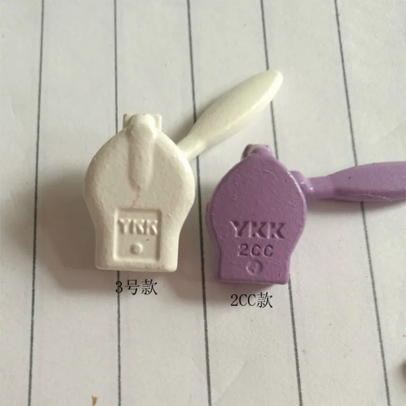 20pcs/lot#2CC Ykk Invisible Zipper Slider Pull Puller Head Instant Repair Sewing Accessories