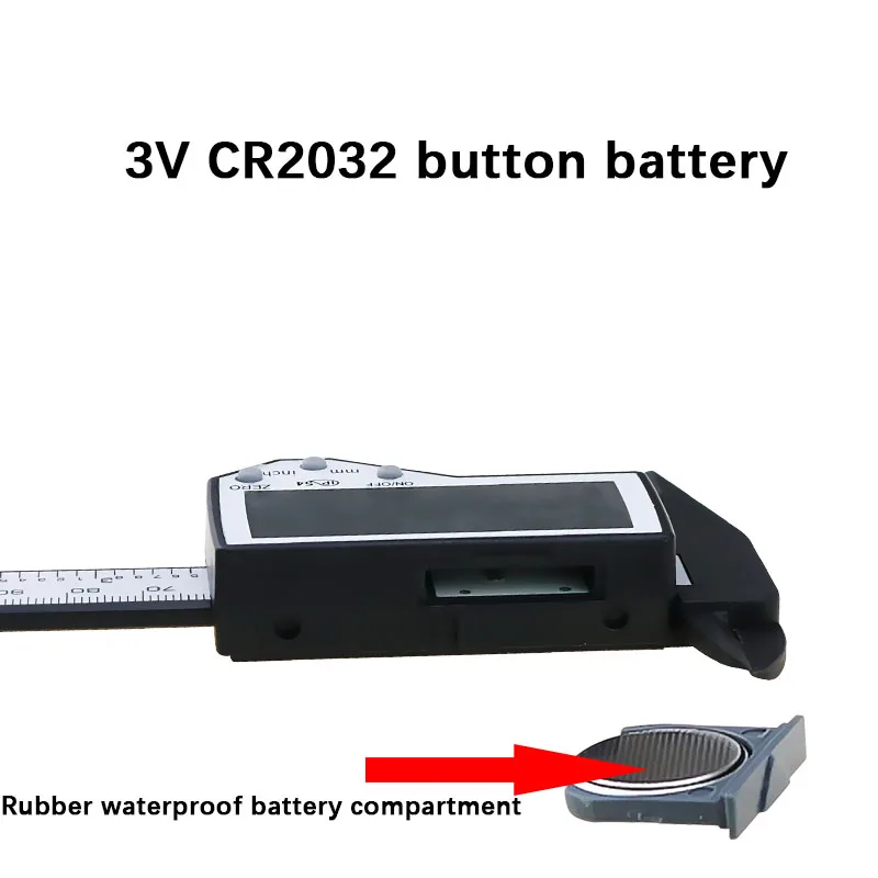 IP54 электронный цифровой штангенциркуль очень большой ЖК-экран дюйма/метрическое преобразование 0-6 дюймов/150 мм измерительный инструмент